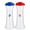 Blue Red 2Pack, variant on Set of 2 Plastic Salt and Pepper Shakers with Lids Large Hourglass Covered Moisture Proof Salt Shaker Pepper Container for Home Kitchen Restaurant Camping(Black Red)