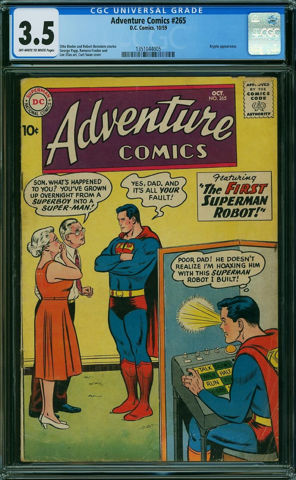Cover of Adventure Comics #265