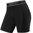 thumbnail image 2 of Youper Women's Classic Softball Sliding Shorts, Compression Padded Slider Shorts (Black, Small), 2 of 4