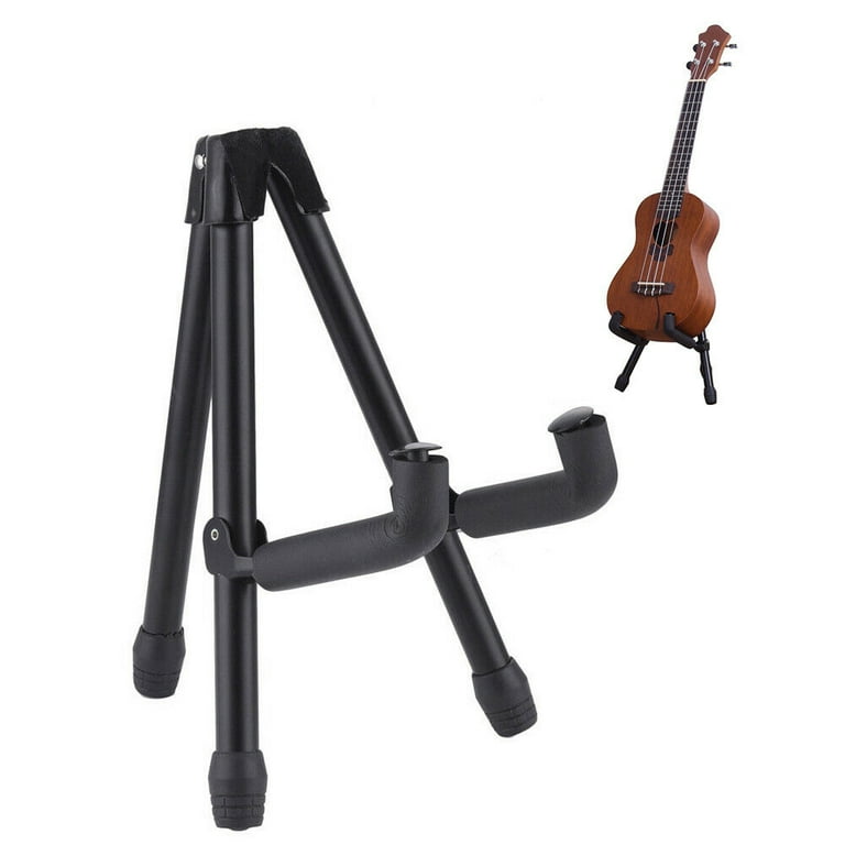 Guitar Stand Black Folding Metal Electric Acoustic Free Standing A Frame  Stand