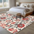 thumbnail image 5 of Area Rug 60×96in, Vintage Blossom Floral Vine Floor Carpet Living Room Rug, Country Wildflower Leaves Non-Slip Welcome Mat Indoor Rugs for Bedroom Dining Room, 5 of 9