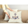 thumbnail image 2 of Ambesonne Ocean Throw Pillow Cover 2 Pack, Vintage Style Anchor Sign, 24", Orange Blue Yellow, 2 of 7