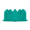 thumbnail image 2 of Wrapables® Baby Boy & Girl Birthday Party Knitted Crown Headband Beanie Cap Hat, Teal, 2 of 3