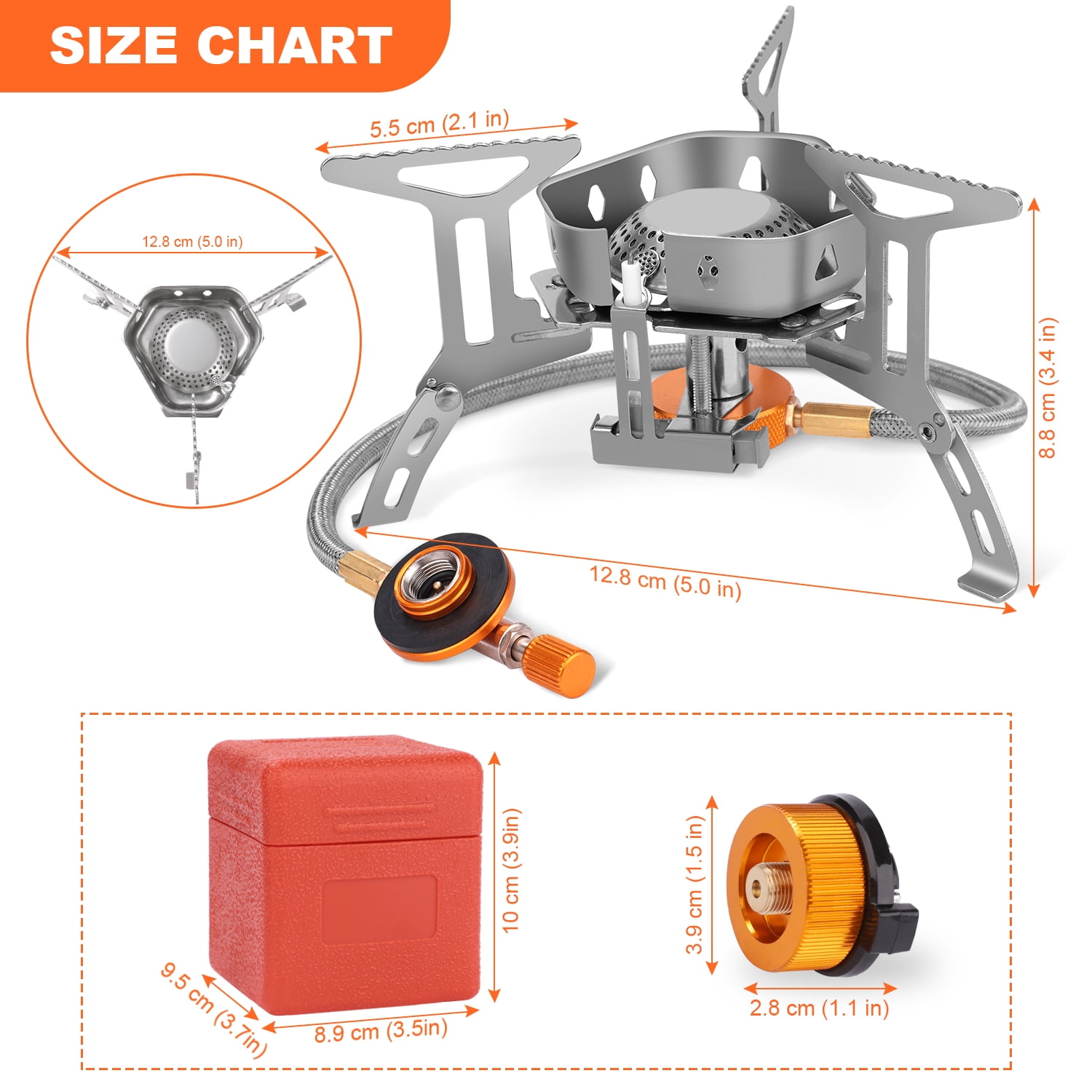BNISE Windproof Propane Gas Camping Stove