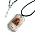 thumbnail image 2 of Irish Red Setter Dog Breed Military Dog Tag Pendant Necklace with Cord, 2 of 5