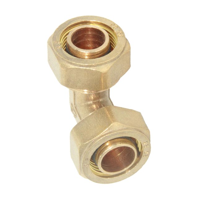 Codo Tubo NPT De Compresión Tornillo Adaptador Conector Acoplador Acoplamiento Amarillo L18 Macarena Ajuste de compresión