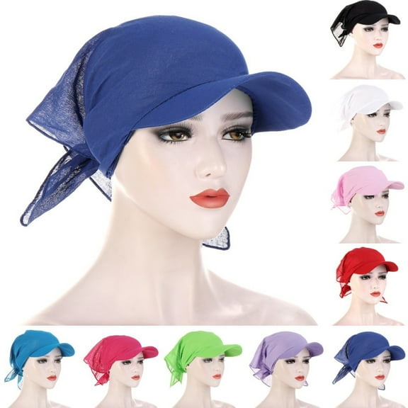 Limei Fabulous Turban Hat Solid Color Outdoor Supply Summer