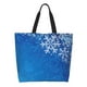 thumbnail image 1 of Balery Blue Christmas With Snowflakes Bolsa Tote Estilo Estético con Cremalleras, Bolsa de Hombro, Bolsa de Compras Grande y Plegable, 1 of 8