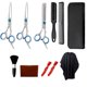 thumbnail image 1 of Juego de tijeras profesionales para cortar el cabello, kit de 11 tijeras para cortar el cabello, 1 of 4
