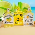thumbnail image 2 of Miyuadkai Tray Plates Clearance Lemon Desktop Decorative Decoration Wood Ornaments Decoration Wood Crafts Room Decor Yellow, 2 of 6