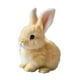 thumbnail image 2 of El animal relleno de juguete de conejo de lujoso eléctrico con orejas y nariz en movimiento puede saltar y hacer un juguete de mascota electrónica de Amarillo, 2 of 8
