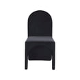 thumbnail image 5 of Meridian Furniture Summer Black Velvet Dining Side Chair (Set of 2), 5 of 6