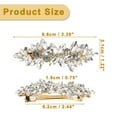 thumbnail image 6 of Unique Bargains Rhinestone Hair Clips Flower Hair Barrettes French Hairpins Hair Clip for Women s Gold Tone, 6 of 7