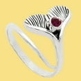 thumbnail image 5 of Mermaid Tail - Lab Created Ruby 925 Sterling Silver Ring s.8.5 Jewelry R-1070 AGR1001_F_8.5, 5 of 6