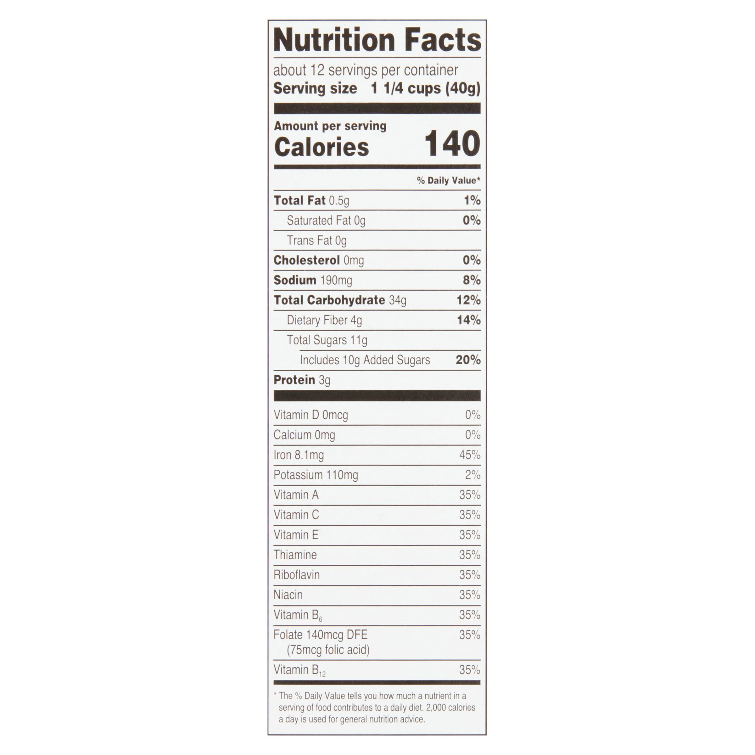 (10 pack) Great Value Strawberry Awake Cereal, 16.9 oz