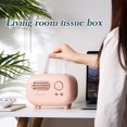 thumbnail image 2 of CAROOTU Tissue Cover Box Retro Radio Shape Cute Napkin Case Organizer Home Decorations For Home Office, 2 of 6