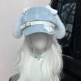 thumbnail image 3 of Slccxzc Women Y2K Puppy Ear Beret Hat Cotton Cabbie Newsboy Cap Painter Style Fall Winter Fashion Accessory, 3 of 7