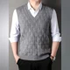 thumbnail image 4 of Chaleco sin mangas de punto para hombre, suéter grueso de forro polar, prendas de punto cálidas para hombre, ofertas de ropa barata 2024, estética Y2k Harajuku, 4 of 4