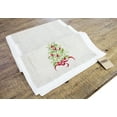 thumbnail image 3 of Embroidered Holly Christmas Tree Double-Layer Holiday Decorative Table Runner (Natural+White Runner 16"x78"), 3 of 5
