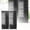 Black, variant on 2 Panels Lace Sheer Curtains Vintage Window Treatment Xmas Christmas Decor - Drapes for Bedroom Living Room, Light Filtering Voile Curtains Window Treatments