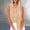 Khaki, variant on Cotton Linen Shirts For Women,Cotton Linen Collared Tank Tops Business Casual Summer Tshirt Oversized Blouses Solid V Neck Classic Collared Tank Top