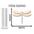 thumbnail image 2 of Unfinished Wood Dragonfly Shape - Insect - Wildlife - Craft - up to 46" DIY 24" / 3/4", 2 of 3