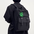 thumbnail image 6 of Hirioo Green Tie Dye for Luggage ID Tag with Adjustable Strap Travel Baggage Bag Tags Suitcase Identify Labels for Women Men, 6 of 7
