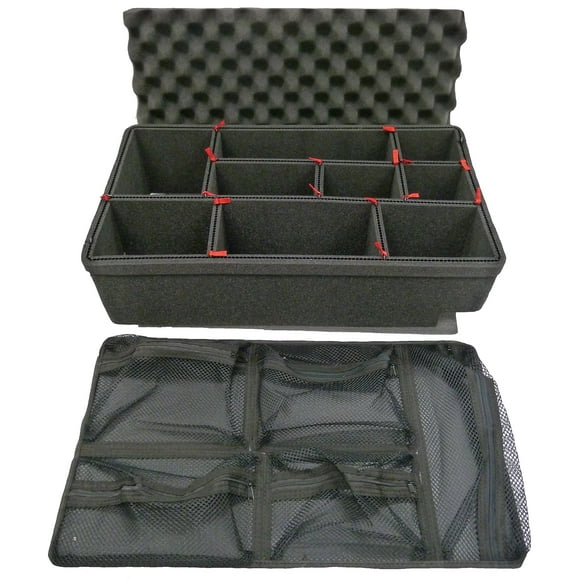 TrekPak Divider System to fit the Pelican 1510 case & Pelican 1519 Lid organizer