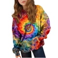 thumbnail image 1 of Sudadera con capucha para niñas y niños, sudadera de manga larga con cuello redondo y estampado de moda, jersey con bolsillo, 1 of 8