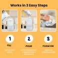 thumbnail image 3 of Foaming Dish Soap Refill Eco Friendly (5pk), Concentrated Powder Refills Make 5 Bottles x 12oz each of Non Toxic Dishwashing Soap or Dish Soap Spray, Plastic Free, Septic Safe, 3 of 4