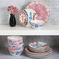 thumbnail image 3 of Tia Mowry 12 Piece Fine Ceramic Dinnerware Set, Golden Red, 3 of 7