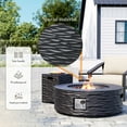 thumbnail image 4 of COSIEST 35" Round Propane Fire Pit Table,Water Ripple Design 50,000 BTU with Tank, 4 of 6