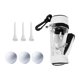 thumbnail image 1 of Bolsa de bolas de golf PU Cuero con 3 bolas y 3 camisetas con gancho Ligero Portable Golf Accesorio de golf Organizador de bolsa de almacenamiento, 1 of 8