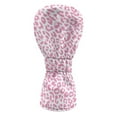 thumbnail image 2 of Yuyamidu Pink Leopard Print Golf Club Head Cover with Soft Lining Cute Hybrid Fairway Woods Driver Headcover PU Leather Golf Club Cover for Women Gift, 2 of 8