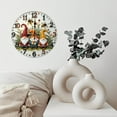 thumbnail image 6 of Three Gnomes Decorative Clock with Flowers And Bees 10-Inch Silent Wooden Wall Clock, Battery Operated (AA Batteries Not Included), Artistic Home Decor, 6 of 7