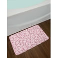 thumbnail image 2 of Pink and White Bath Mat, Cheery Bedding Plants Bursting out into White Blossoms Calico Style, Plush Bathroom Decor Mat with Non Slip Backing, 29.5" X 17.5", Pink Brown White, by Ambesonne, 2 of 2