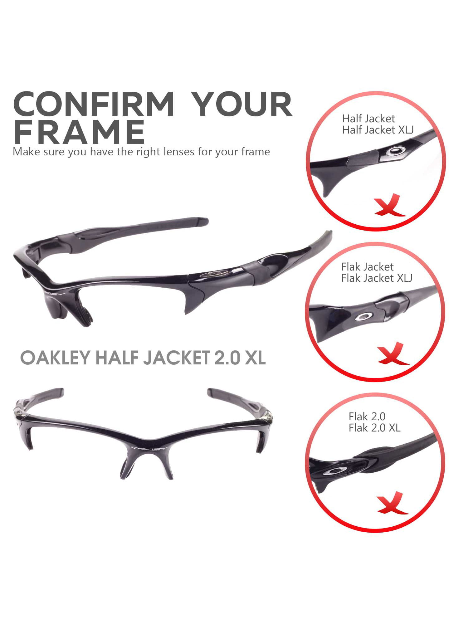 oakley half jacket clear lenses