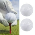 thumbnail image 4 of HLONK Dual-Layer Indoor-Outdoor Training Aids 3-Piece Practice Golf Balls, 4 of 8