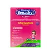 Benadryl Children's Allergy Chewable Tablets Grape Flavored - 20 ct, Pack of 2