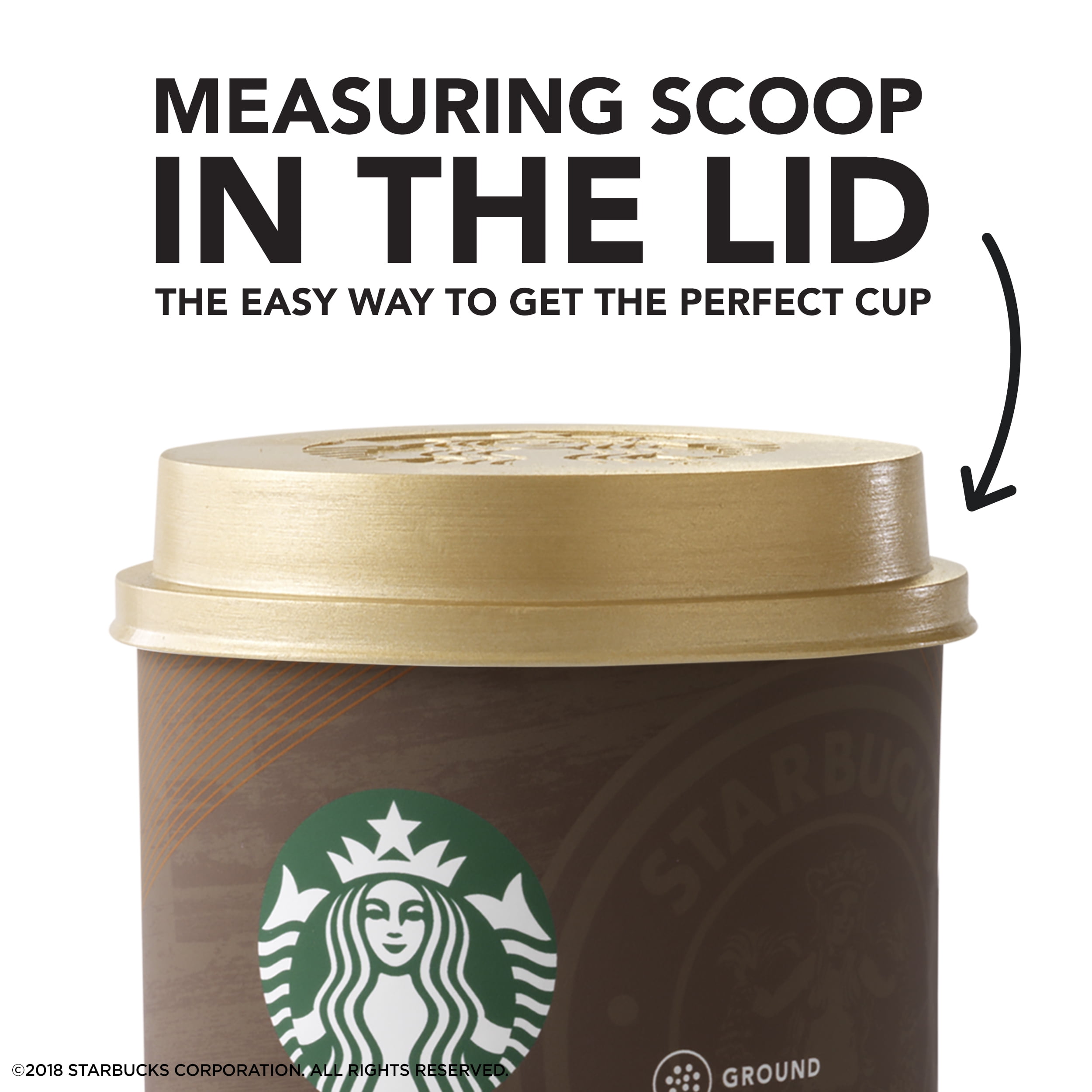 Starbucks Medium Roast Ground Coffee — Pike Place Roast — 100% Arabica — 1 canister (13.5 oz.)