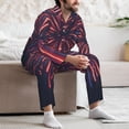 thumbnail image 7 of Sikiie Fireworks3 Mens Pajama Set, Soft Warm Long Sleeve Sleepwear, Cozy Button-Down Pjs for Men-Medium, 7 of 7