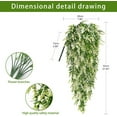 thumbnail image 2 of Viworld 2 Park Hanging Plants Artificial Lavender UV Resistant Plants Fake Hanging Vines Fake Hanging Flowers for Spring Decor, Home Garden Office Wedding Decor(Yellow), 2 of 6
