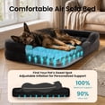 thumbnail image 5 of Ophanie Inflatable Dog Bed for Large Dogs, Waterproof Portable Orthopedic Pet Air Couch with Pump, Inflates in 1.5 Minutes, for Home and Camping, Black, 45" x 33" x 7.5", 5 of 8
