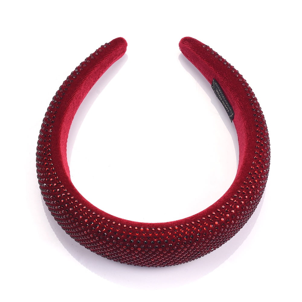 Wish Rhinestone Diamond Beaded Headbands for Women Girls Crystal Padded