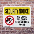 thumbnail image 4 of (2 Pack) No Guns Allowed Beyond This Point OSHA Security Notice Sign 18 Inch X 12 Inch Indoor / Outdoor Rust-Free Aluminum Metal Signs for Workplace, Workshop, and Construction Site,, 4 of 8