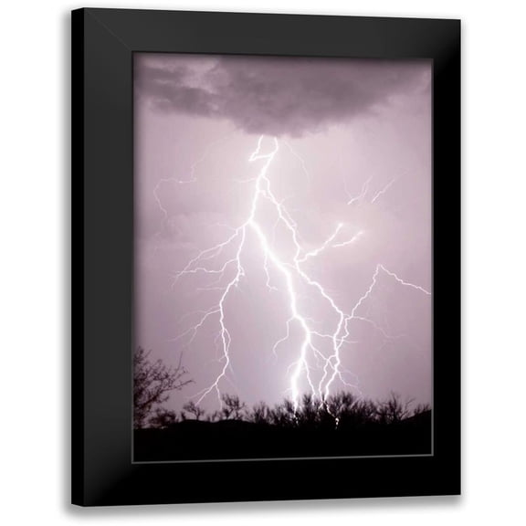 Taylor, Douglas 11x14 Black Modern Framed Museum Art Print Titled - Dancing Lightning