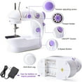 thumbnail image 2 of Purple Portable Sewing Machine with Foot Pedal-Dual Power Options, 2 of 5