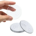 thumbnail image 4 of Uxcell 4pcs Topes de puerta Protectores de pared silenciosos 2.4" Autoadhesivos de goma clara, cojín redondo de escudo de pared, 4 of 5