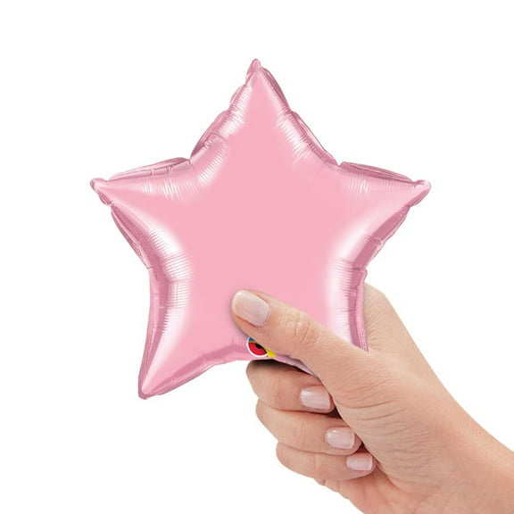 9 inch Star - Pearl Pink (Air-Fill Only) Foil Mylar Balloon - Party Supplies Decorations