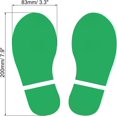 thumbnail image 2 of PATIKIL 8x3.3" Footprint Sticker, 4 Pairs PVC Shoes Floor Decal Sign for Class Decor Stair Guide, Green, 2 of 6